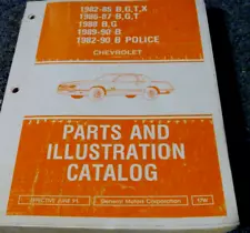 1982-1985 Chevrolet Chevette Scooter Parts Catalog Manual 1983 1984