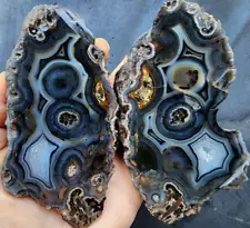 16.57 oz (470 gr) Eye Agate, Turkish Agate, 마노, Collectible Agate, Banded Agate