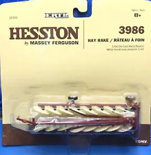 1/64 ERTL Hesston 3986 Wheel Hay Rake Tractor