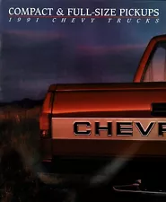 1991 Chevrolet Silverado 454 SS S-10 C/K FS Pickup Trucks 64-Page Sales Brochure