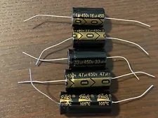 New 450v Axial Capacitor 8 10 12 16 22 33 40 47 100 200 uf Tube Amp Radio Repair