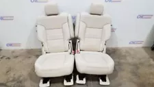 20 2020 GMC ACADIA OEM REAR BUCKET SEAT CAPTAIN CHAIR SET BEIGE LEATHER