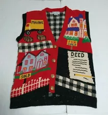 VTG Faith Mountain Sweater Vest Moving For Sale House Design Womens Small