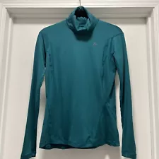 Nike Fit Dry ACG Turtleneck Nylon Spandex Active Long Sleeve Green Shirt Sz M