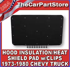 Hood Heat Insulation Pad Sound Shield Liner For 1973-1980 Chevy PU Pickup Truck (For: 1976 Chevrolet)