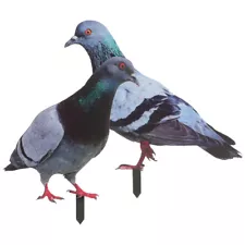 2 Pcs Pigeon Decoys for Hunting Garden Decoration Sculpture