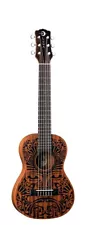 Luna UKE TRIBAL 6 Ukulele, 6 String, Natural