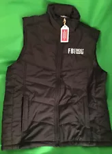 FBI MOST WANTED TELEVISION TV SHOW PORT AUTHORITY VEST XL BLACK