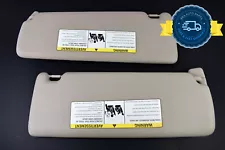 2012-2014 BMW 328i 335i Beige Vinyl Left Right Sun Visor Set Pair OEM (For: More than one vehicle)