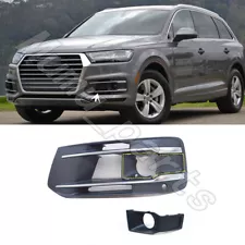 For Audi Q7 2017-2019 Left Side Front Bumper Fog Light Grille w/Acc Cover