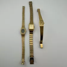 Lot Of 3 SEIKO Vintage Ladies Quartz Watch’s Old Watch Lot