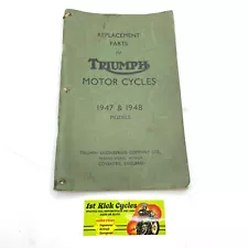 1947-48 Vintage Triumph Motorcycles Replacement Parts Speed Twin Tiger 100