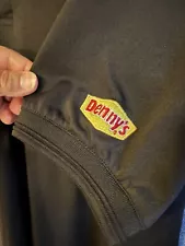 Denny's Diner Restaurant Medium Short Sleeve Work Uniform Polo Black M