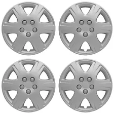 15' Push-on Silver Wheel Cover Hubcaps for 2005-2008 Toyota Corolla