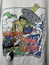 T&C Surf Designs Hawaii Surfboards Town Country Cave Man Vintage Surfing 90s