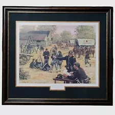 Don Stivers "Service To The Line" Litho Signed & Numbered Professionally Framed