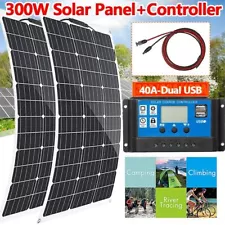 300W Mono Solar Panel 12V Power 23% High-Efficiency Solar Panel RV Camping Home