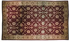 Colossal 19 x 28 feet Handmade Burgundy Rug for sale Largest Mansion Peshawar