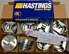 Ford 289 / 302 Engines .020" Over Coated Hypereutectic Pistons + Moly Ring Kit