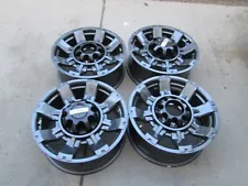 20" FORD F250 F350 FACTORY WHEELS RIMS CHARCOLE BLACK CAPS 2024