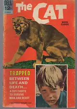 "THE CAT" #1 SILVER AGE MOVIE CLASSIC DELL COMICS 1966 Embassy Picture Very Good