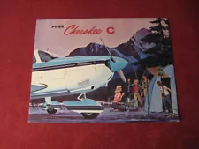 1960's? Piper Cherokee C Airplane Plane Sales Brochure Booklet Old Catalog