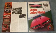 1969 Pontiac GTO Judge Vintage RestoMod Article "Getting Judge-Mental"