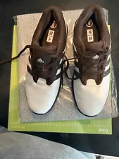 Adidas Men’s Size 9 brown And White Adiprene SBT Golf Shoes Art No 737457