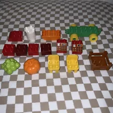 Lego Duplo - Lot Pumpkin Cash Register Chairs Green Apples Food Car Halloween