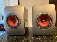 Speakers KEF LS50 Wireless Speakers Powered NO RESERVE w remote RED GRAY