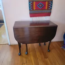 1920s mahogany drop leaf table, used, great condition, I'll take offer