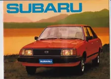 1983 SUBARU LEONE Range Australian 20p Brochure Sedan Coupe 4WD Brumby & Wagon