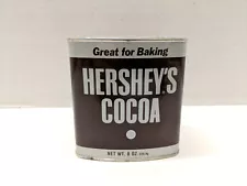 Hershey's Cocoa Powder 8 Oz Size Vintage Tin Made in USA with Lid