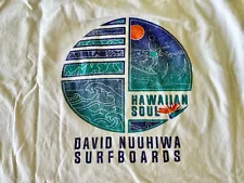 DAVID NUUHIWA SURFBOARDS (HAWAIIAN SOUL), SURFER, SURFING MEN'S T-SHIRT XXL