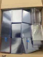 800 Top Loaders For Trading Cards - Large Flat Rate Box-along W One Touch cases