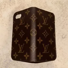 Louis Vuitton LV Monogram Folio iPhone 7 Case Brown Pink Phone Case