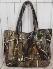 Realtree Tote Camouflage Fabric Shoulder Shopping Bag Womens Double Handle Purse