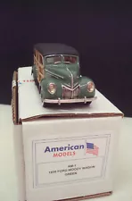 39 Ford V8 Woody wagon 1/43 Motor City American Models n MiniMarque Brooklin NR!