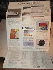 VINTAGE Marlin firearms ACCESSORIES FOR SALE FOLDOUT AD AND ORDER FORM HTF