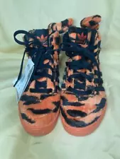 ADIDAS JEREMY SCOTT BENGAL TIGER TAIL SHOES Black Orange Size 5