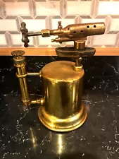 VINTAGE ANTIQUE ORIGINAL BRASS BLOW TORCH #85