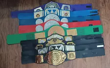 9 Assorted WWE WWF NXT Championship Replica Belts