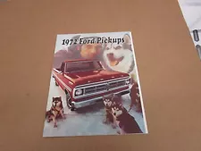 1972 Ford F-series pickup truck F100 F250 F350 sales brochure 16 pg ORIGINAL (For: 1972 F-250)