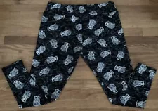 LuLaRoe LLR Leggings Halloween Grim Reaper TC2 (18+) Skeleton Black & White