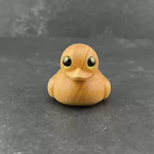 Wooden Rubber Duck Wood Carved Duck 1.5 Inch