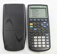 New ListingTexas Instruments TI-83 Plus Graphing Calculator Black With Cover Tested Works