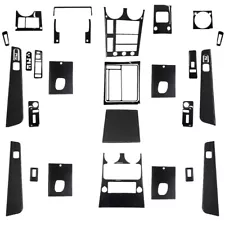 40Pcs Real Carbon Fiber Interior Cover Dash Trim Kit For Hummer H2 2003-2007