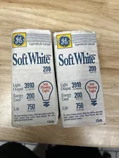 GE Soft White 200 Watt A21 Light Bulbs 3910 Lumens 2 Made In Canada