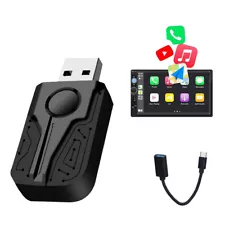 Mini Wireless Carplay Adapter for Convert Wired Carplay Siri Navigation HOT SALE (For: More than one vehicle)