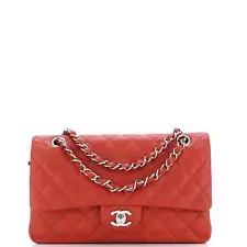 Chanel Classic Double Flap Bag Quilted Caviar Medium